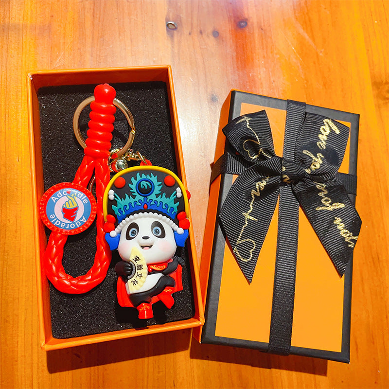 Wholesale Cartoon Panda Doll PVC Keychain